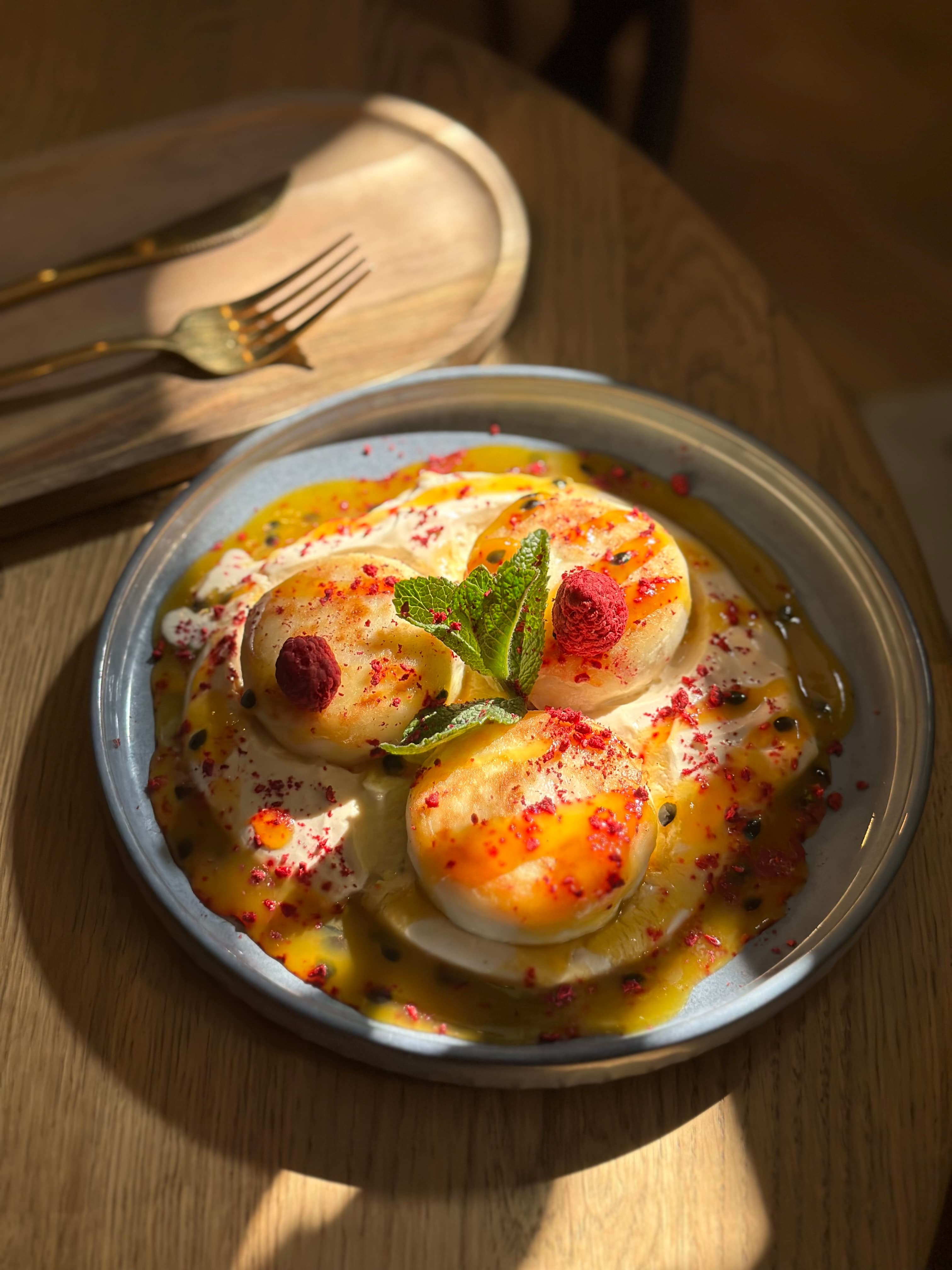 Сирники манго-маракуйя